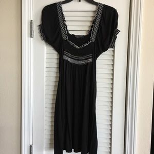 BCBGMAXAZRIA Black/White Short sleeves Dress